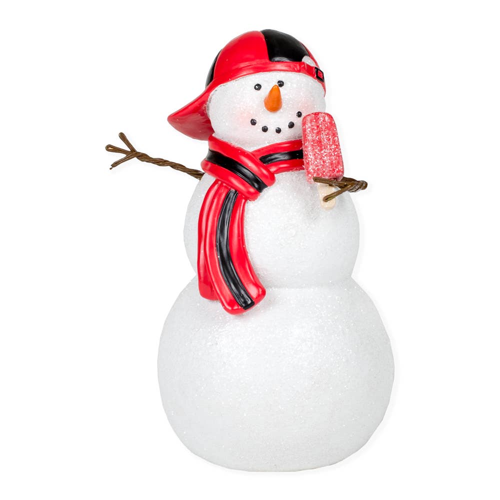Snowman Boy W/ a Baseball Cap Décor RSN