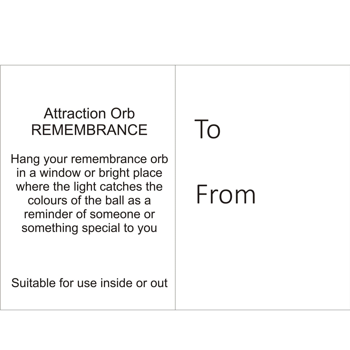 10cm Attraction Orb - Remembrance