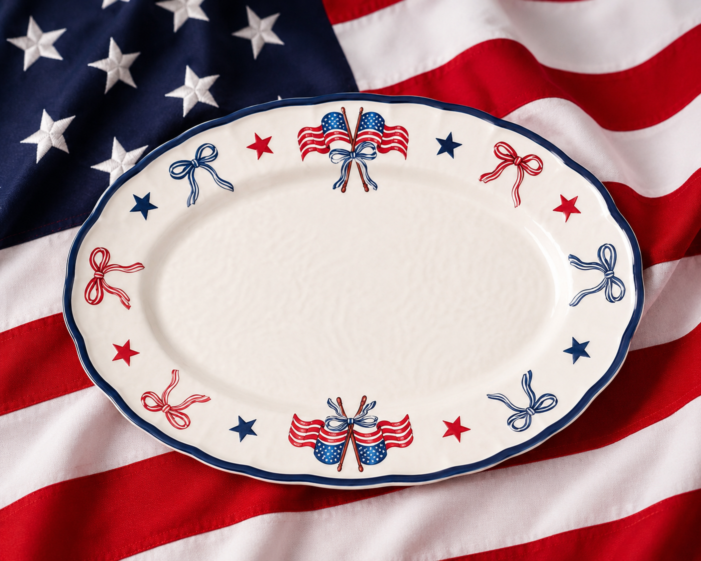 America Flag Platter