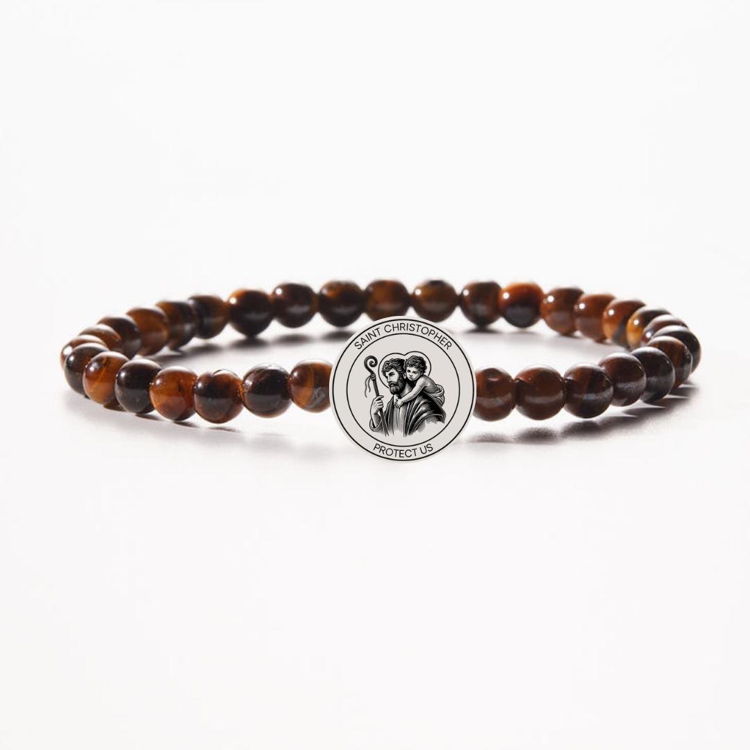 MEN'S HOLY WATER ST. CHRISTOPHER BRACELET