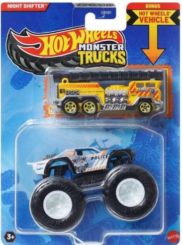 Mattel Hot Wheels Monster Truck 1:64 with Crushable Car