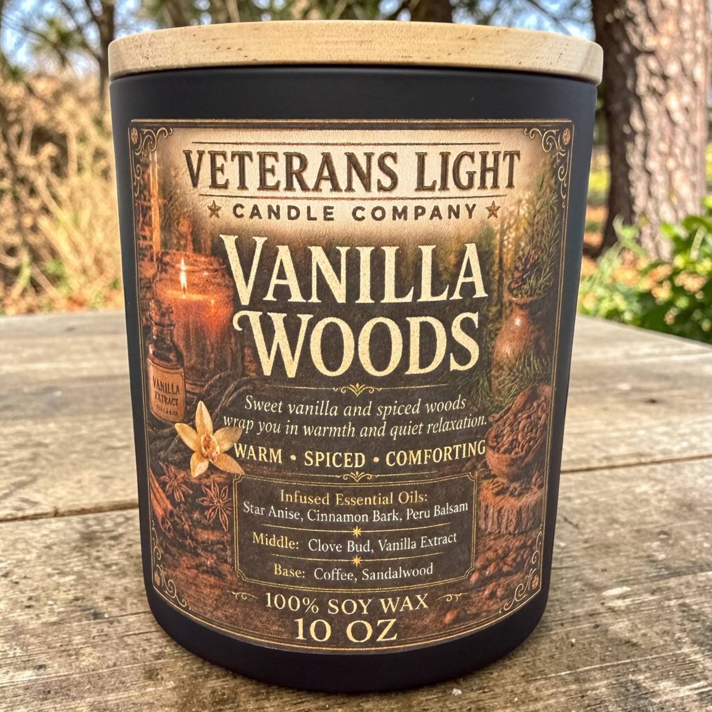 Vanilla Woods Candle | Warm, Spiced & Earthy Aroma