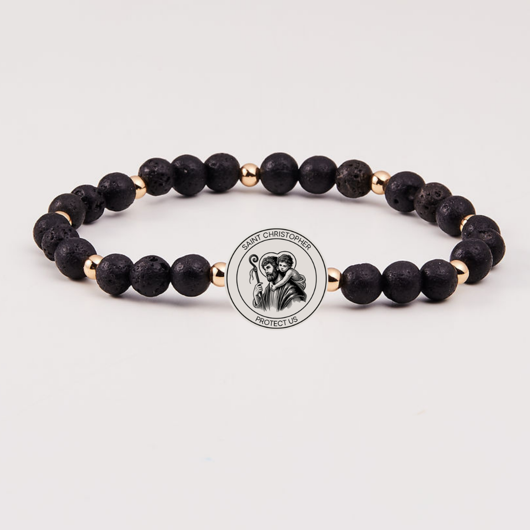 MEN'S HOLY WATER ST. CHRISTOPHER BRACELET