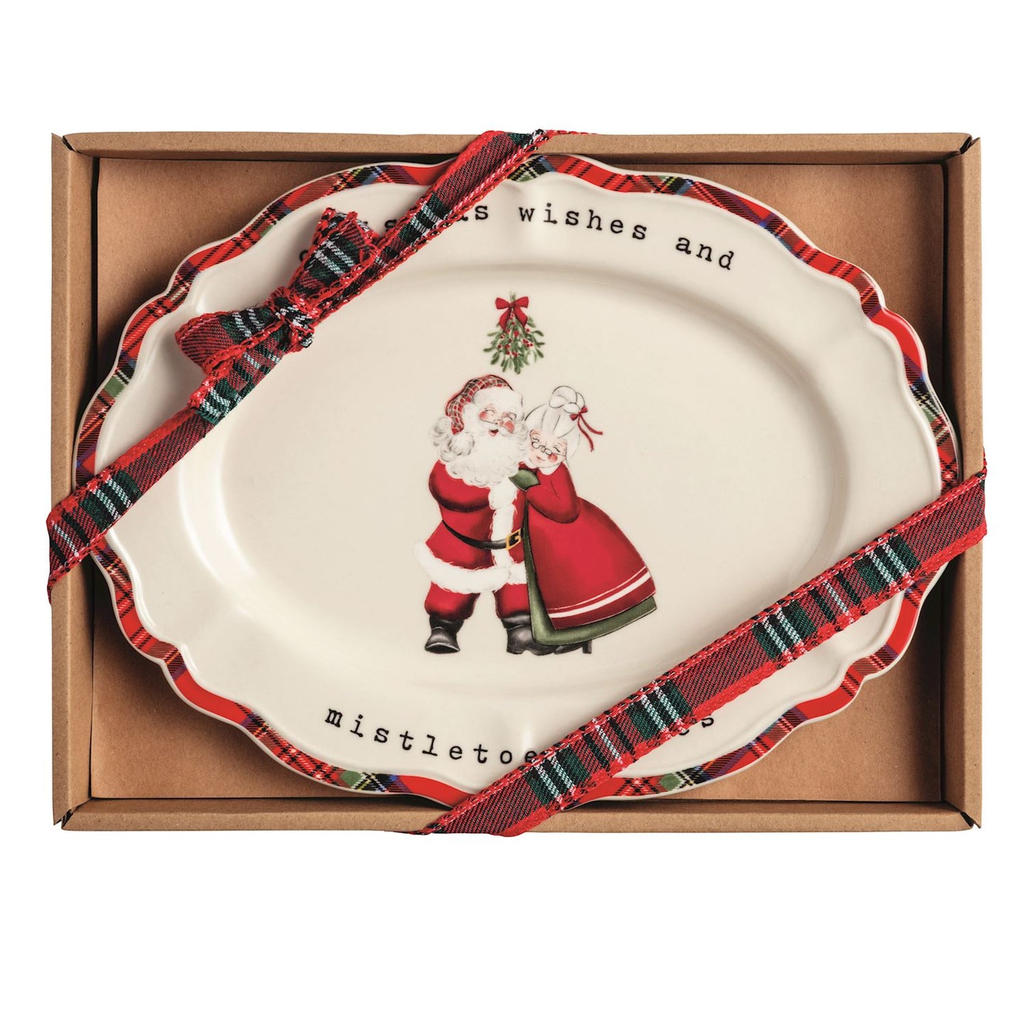 Mr. & Mrs. Claus Sentiment Plate