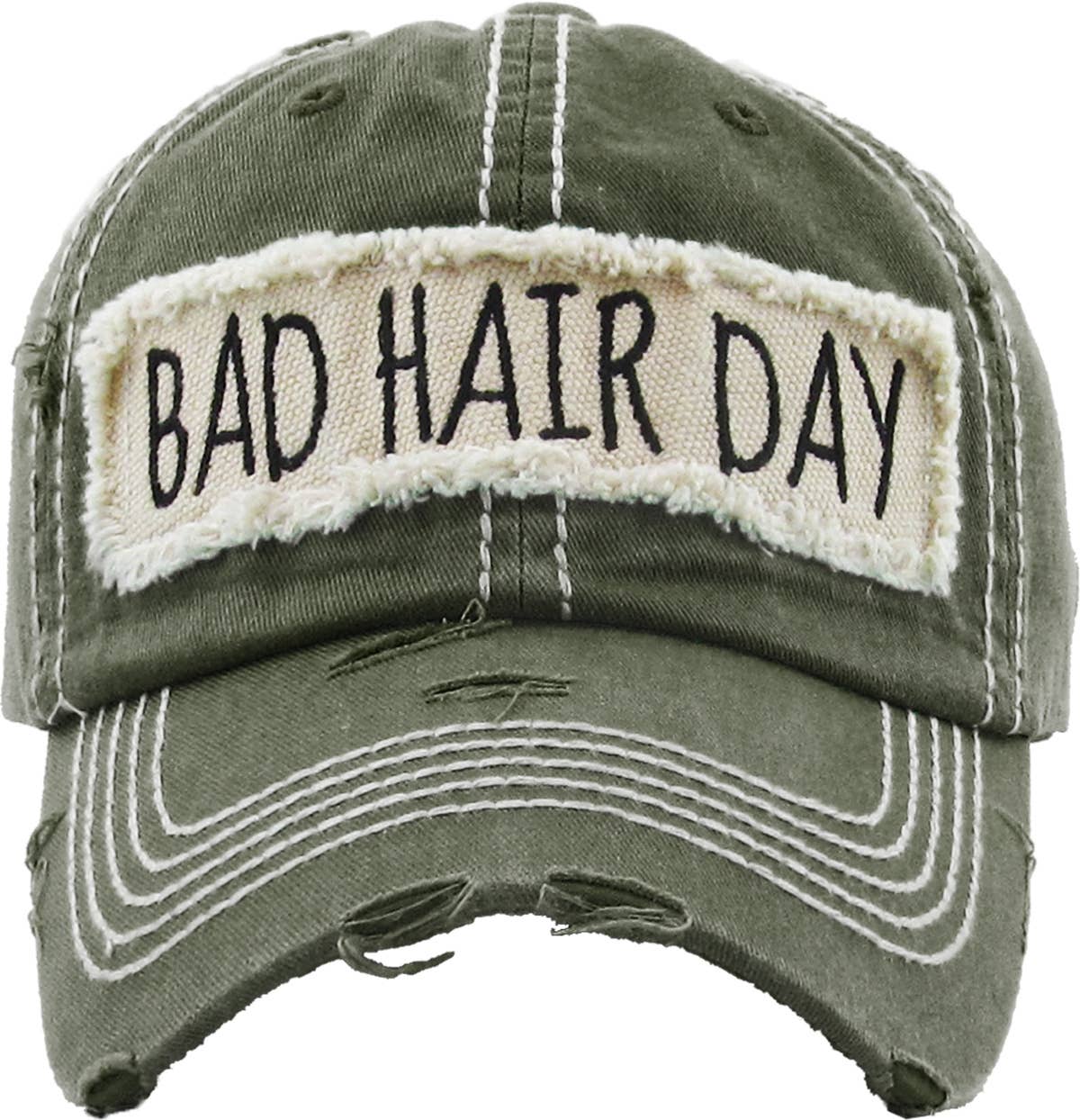 Bad Hair Day Washed Vintage Ball Cap