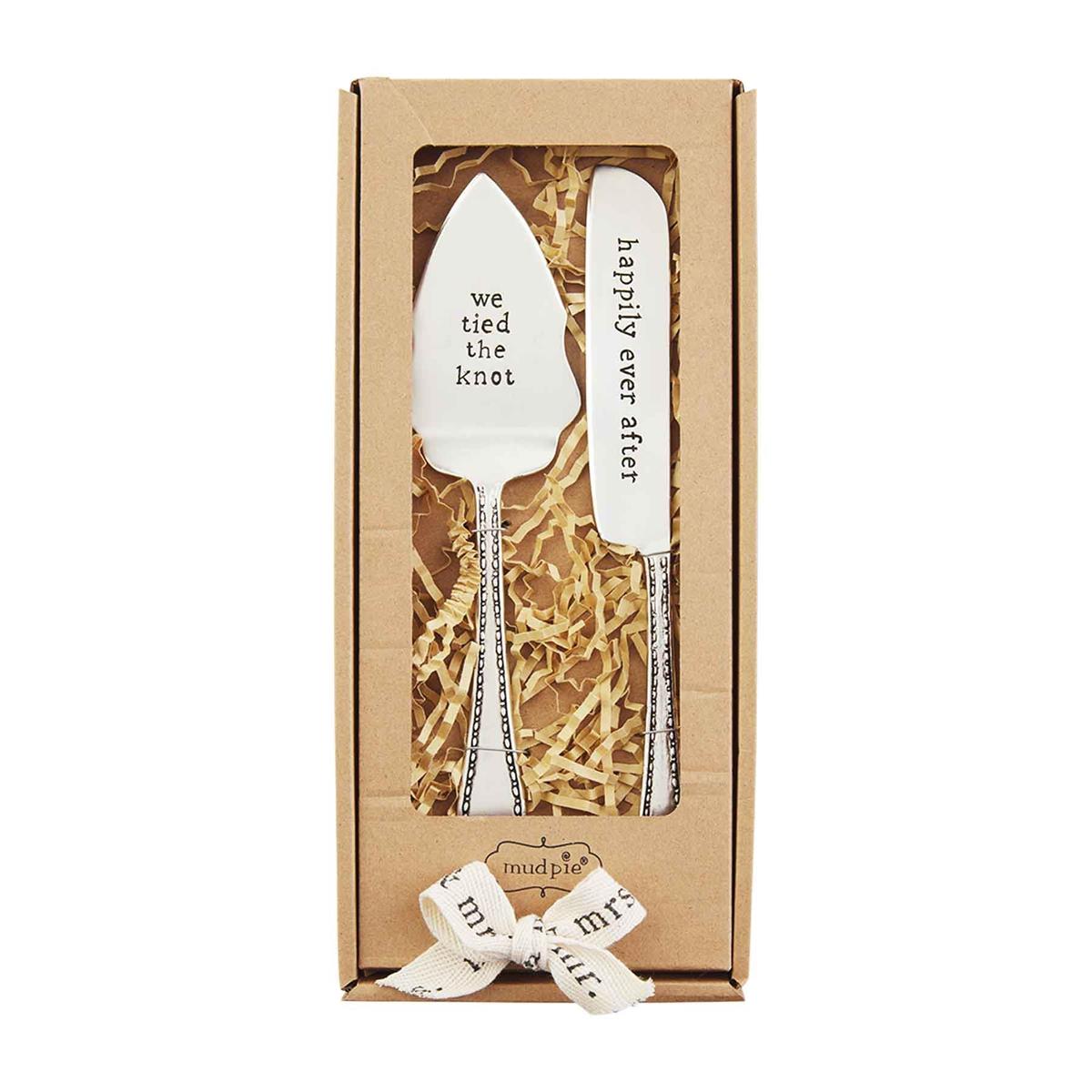 Wedding Cake Knife and Server Set