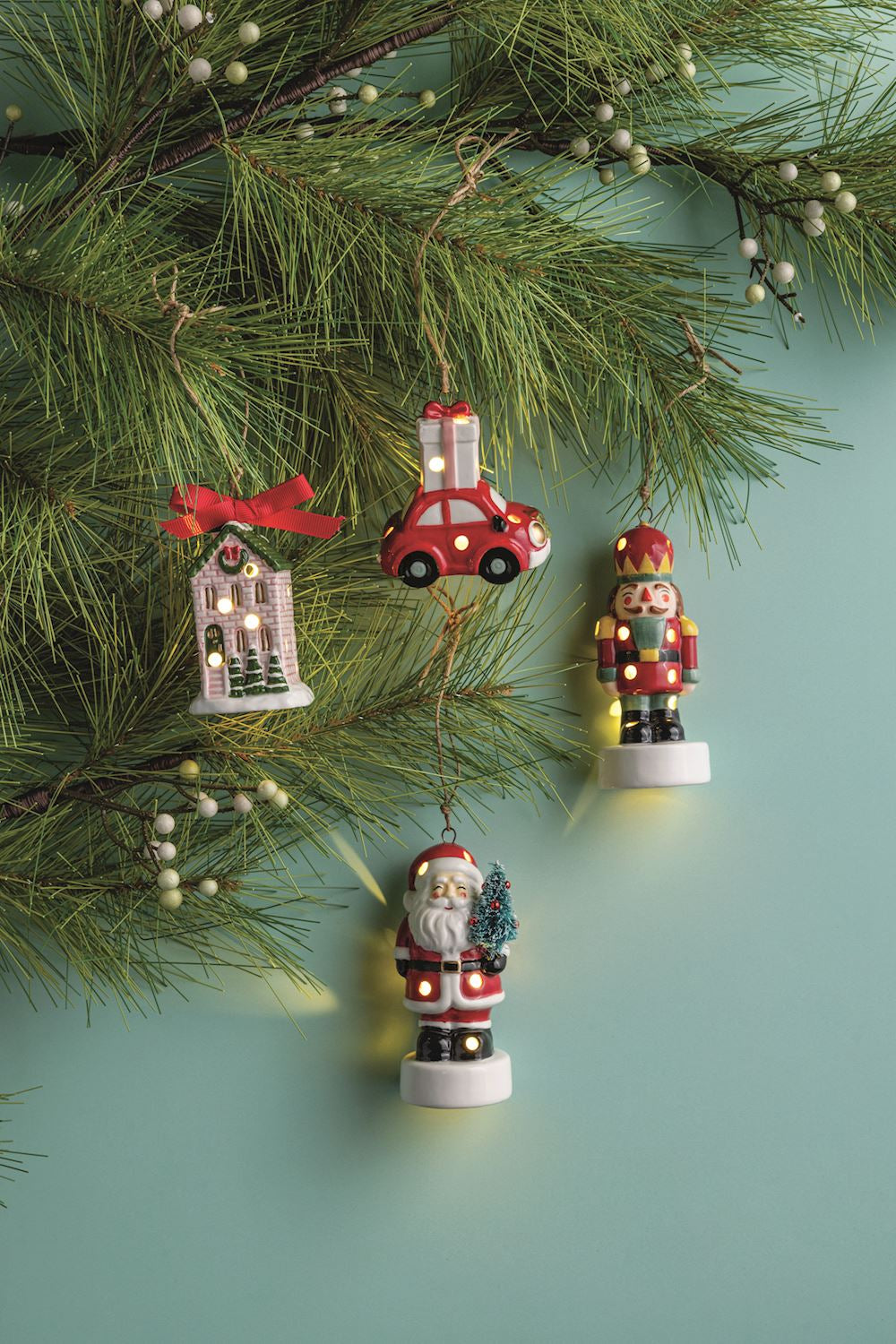 Santa Light-Up Ornament