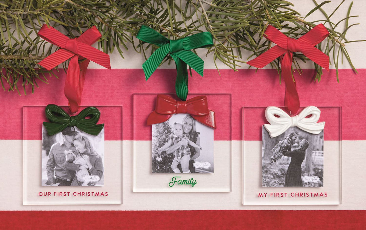 Red Bow Frame Ornament