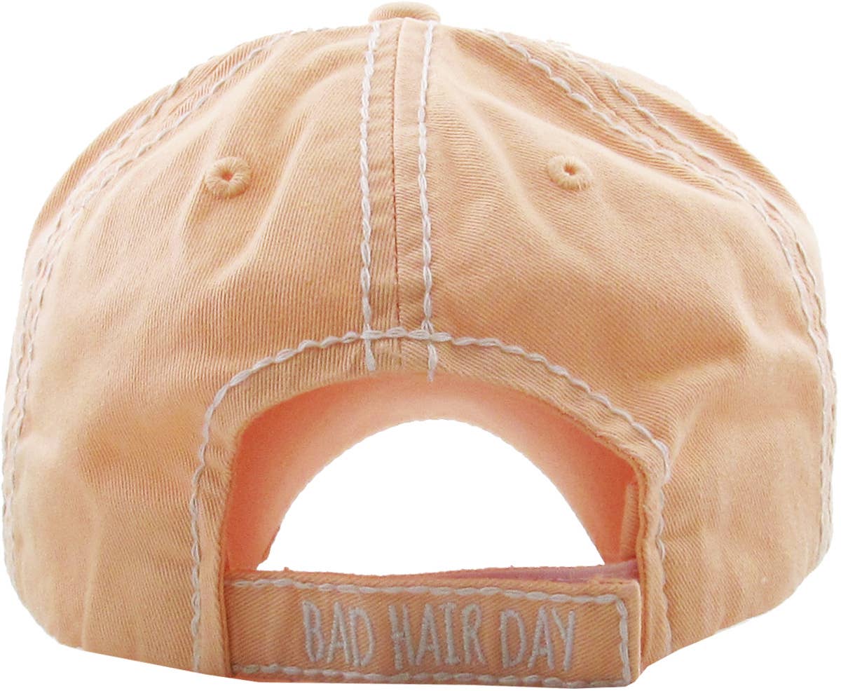 Bad Hair Day Washed Vintage Ball Cap
