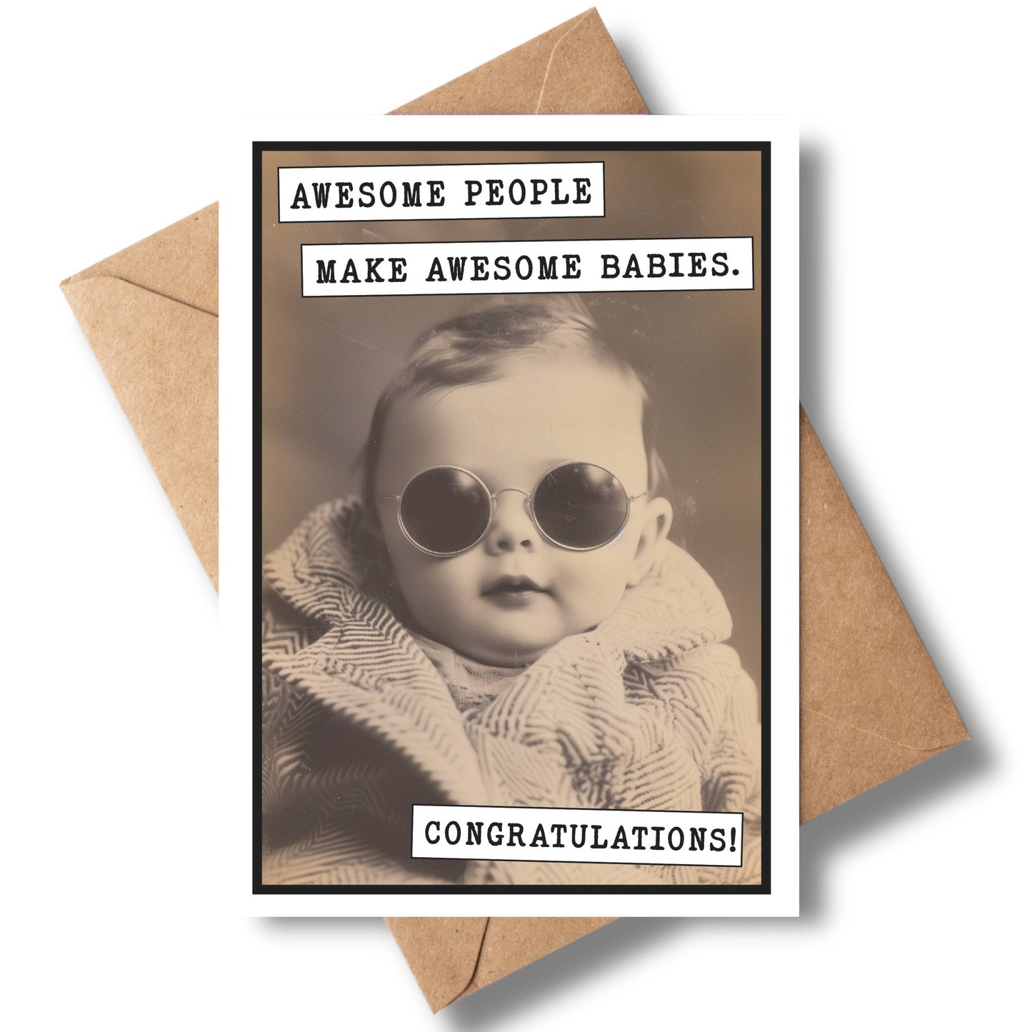 Funny Baby Shower Cards, Boy or Girl