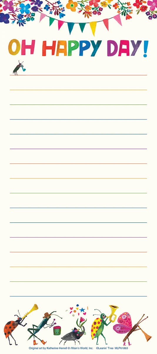 Buggy Notes Magnetic List Pad