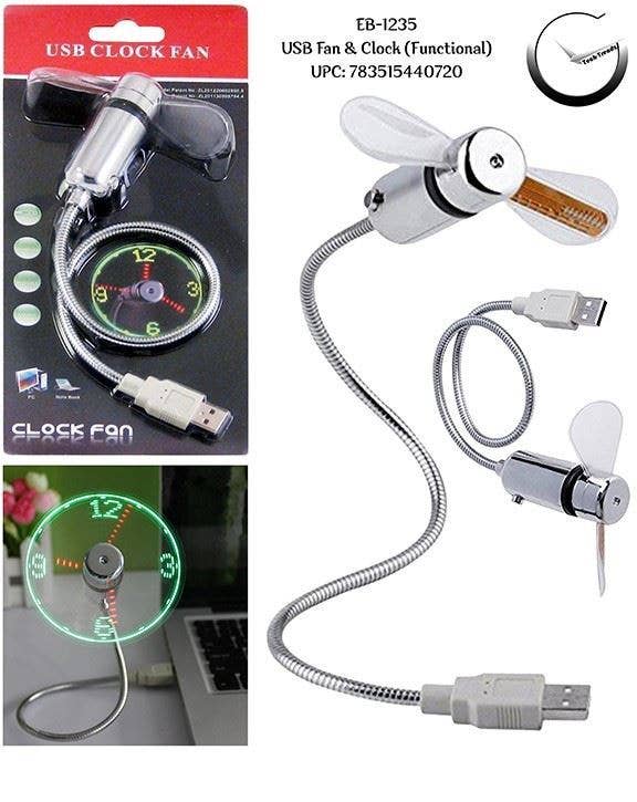 USB Clock Fan
