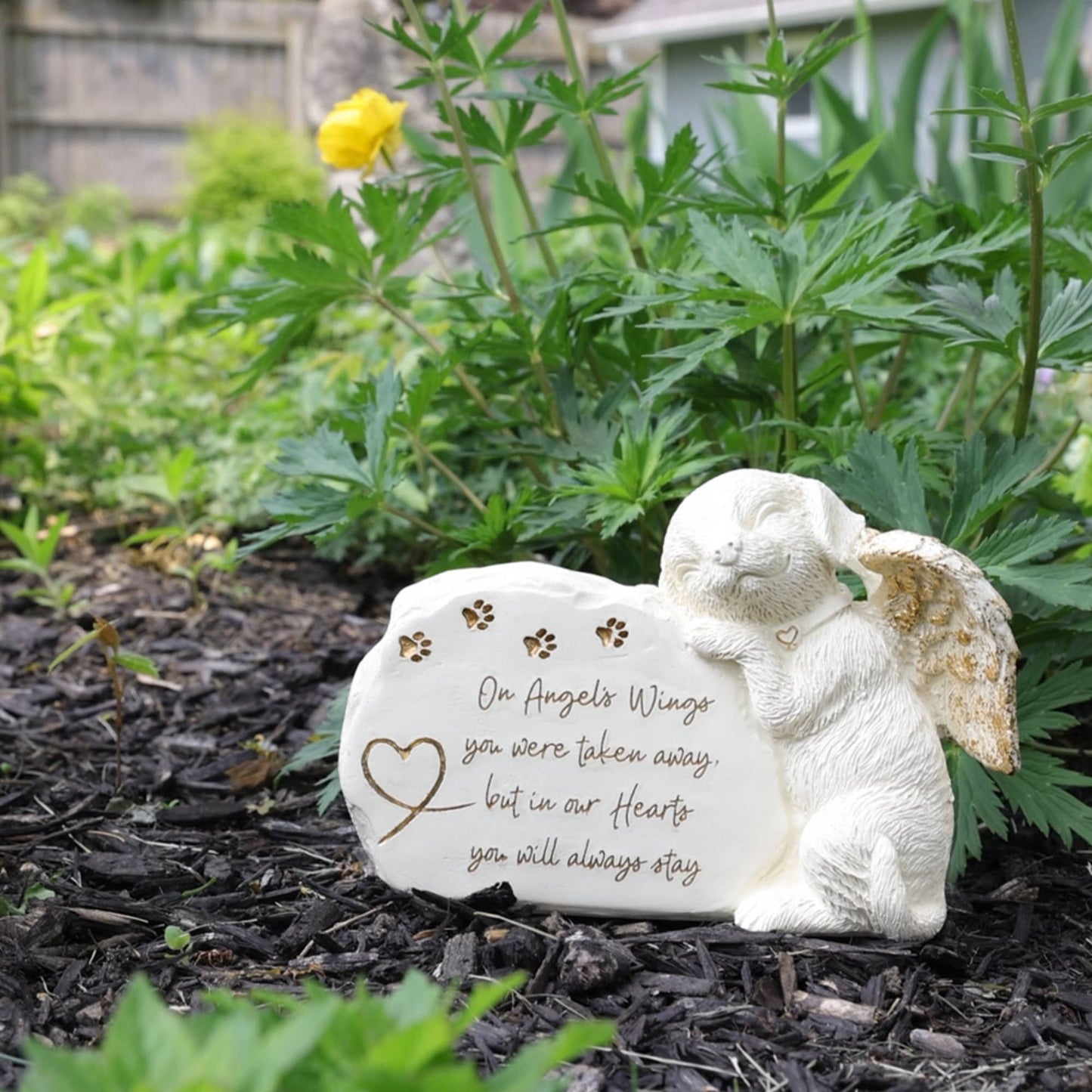 Dog Angel - 7.5" x 5" Pet Memorial Stone