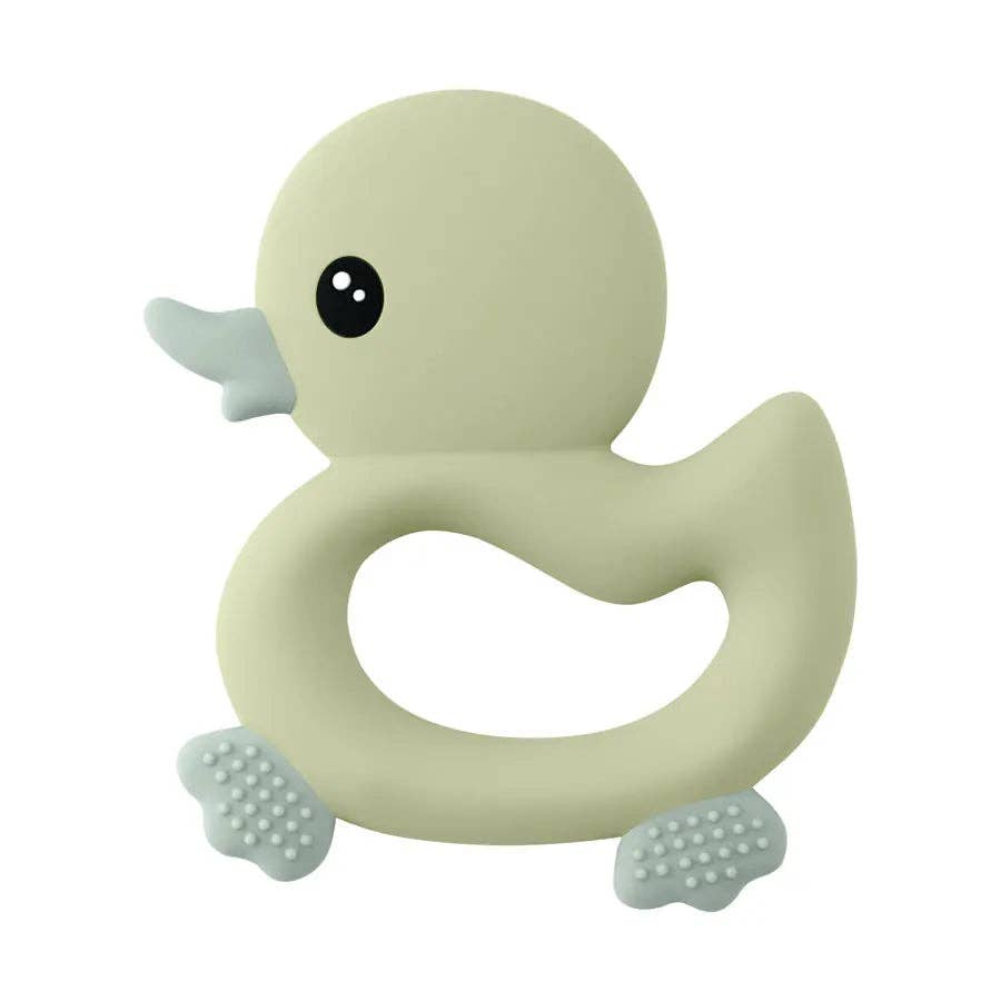 1PCS Baby Teether Toys Cartoon Duck Silicone Teether For Baby BPA Free Teething Chewing Toys