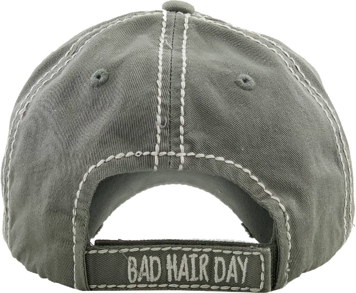 Bad Hair Day Washed Vintage Ball Cap