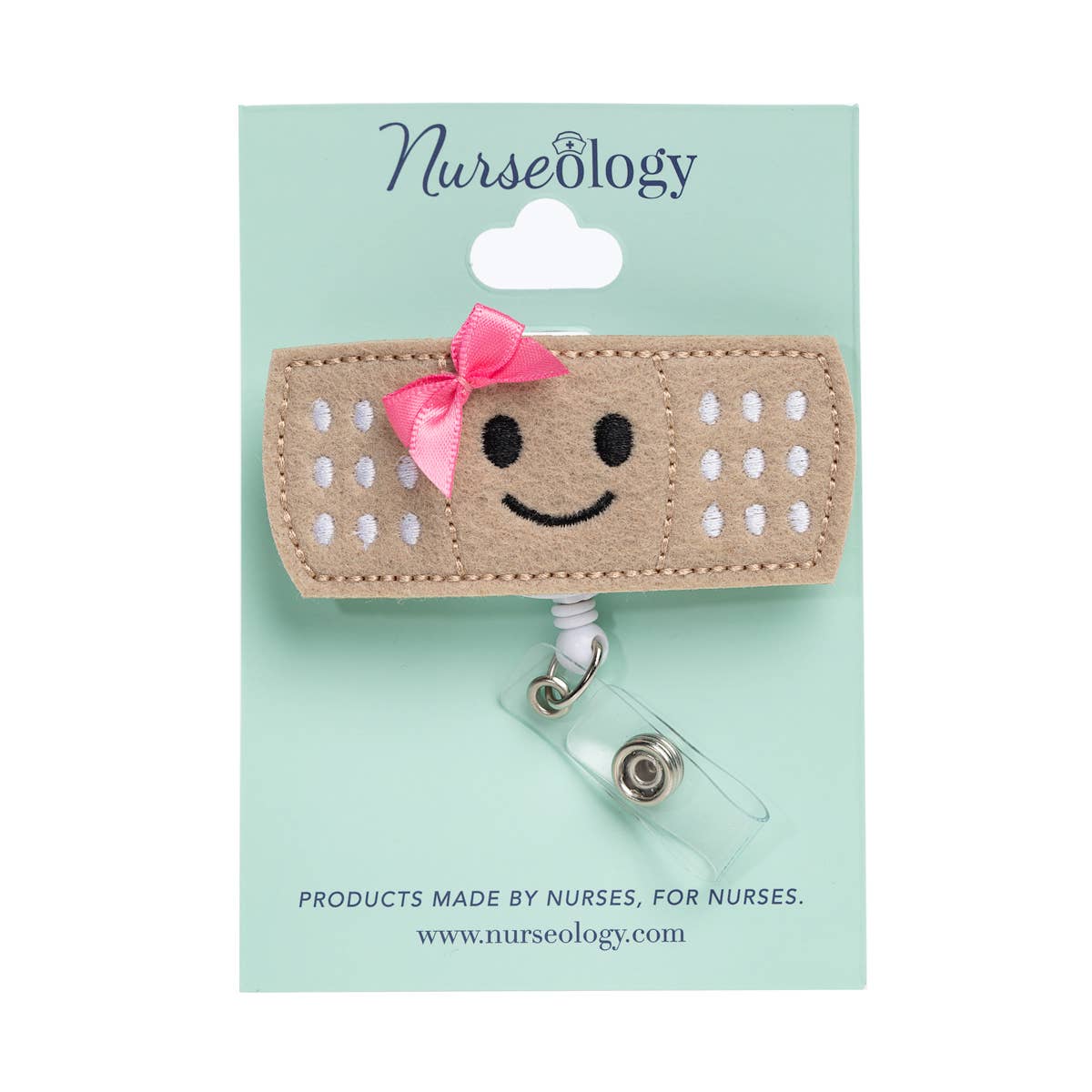 Blue Bowtie Bandage | Nurse Badge Reel Holder