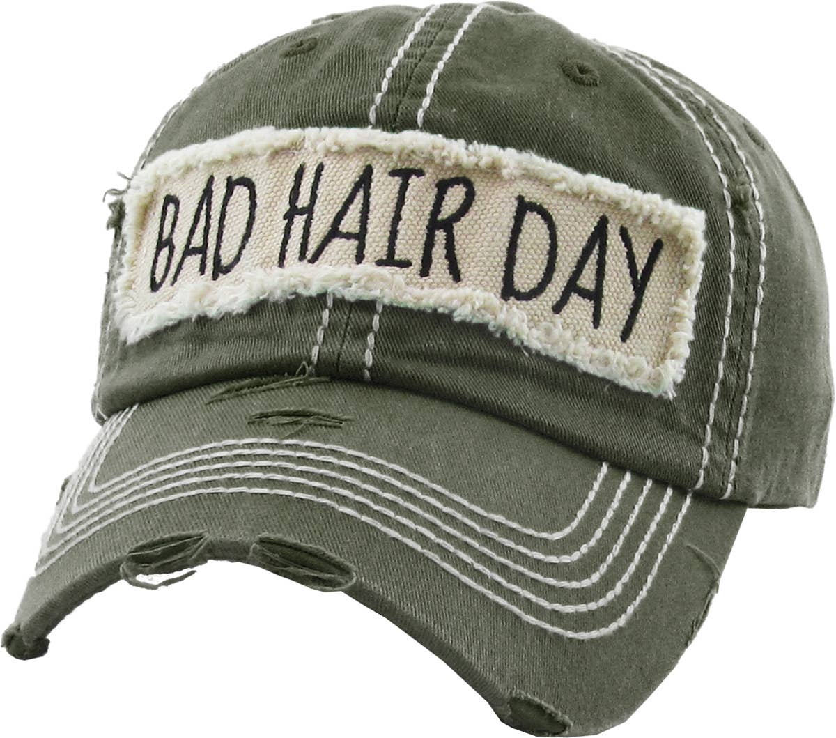 Bad Hair Day Washed Vintage Ball Cap