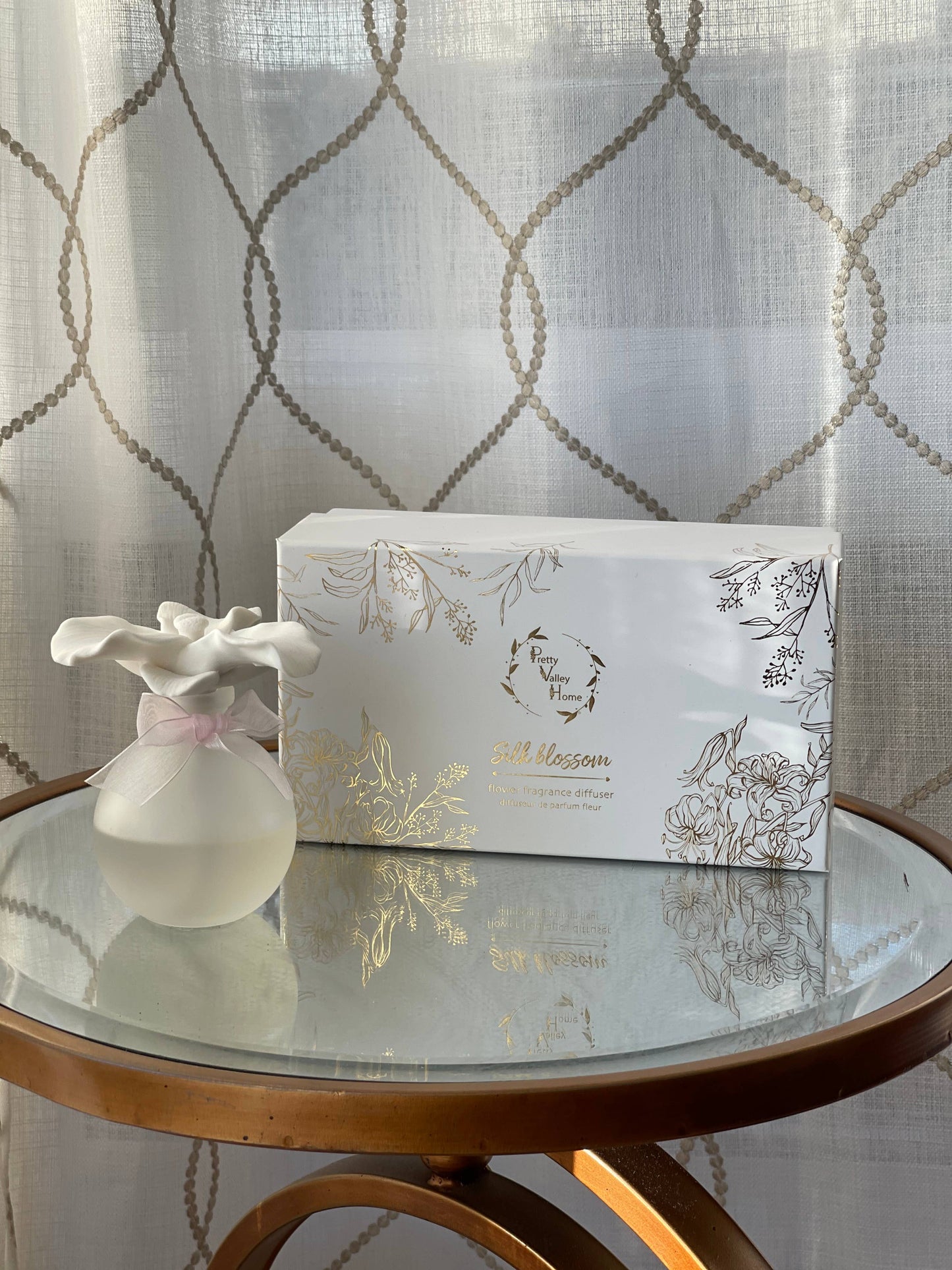 Ceramic Flower Diffuser Giftset - Lily of Valley