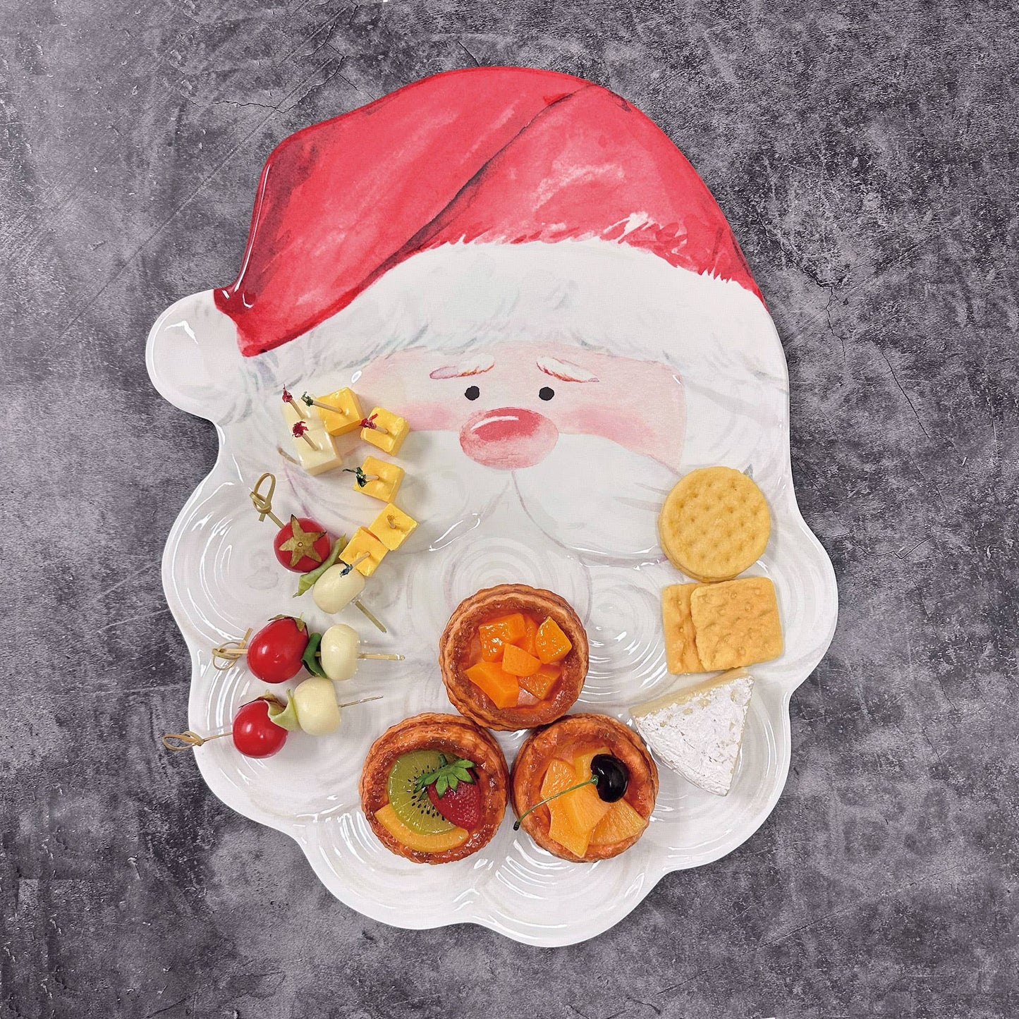 Santa Claus 19 Inch Melamine Serving Platter