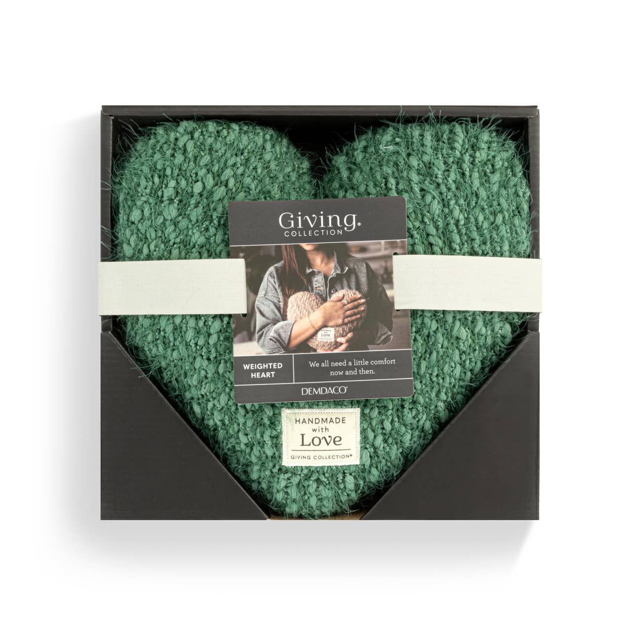 Green Giving Heart - 11x10in