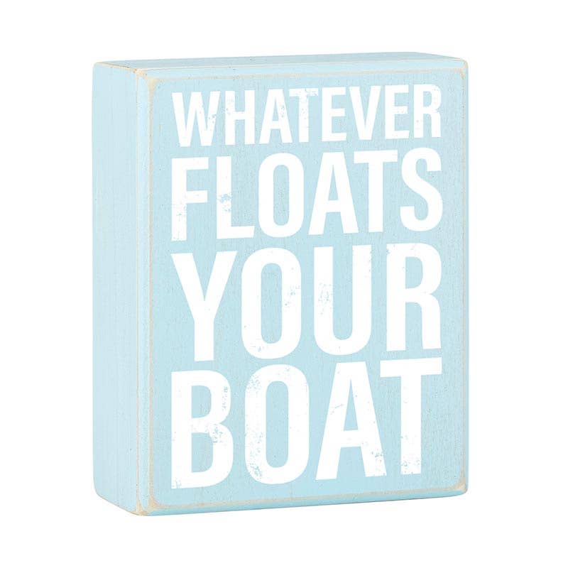 Box Sign - Floats Boat