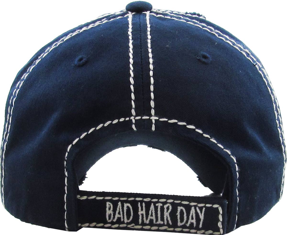 Bad Hair Day Washed Vintage Ball Cap