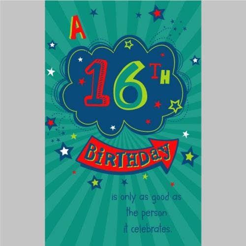 Birthday Card Age 16