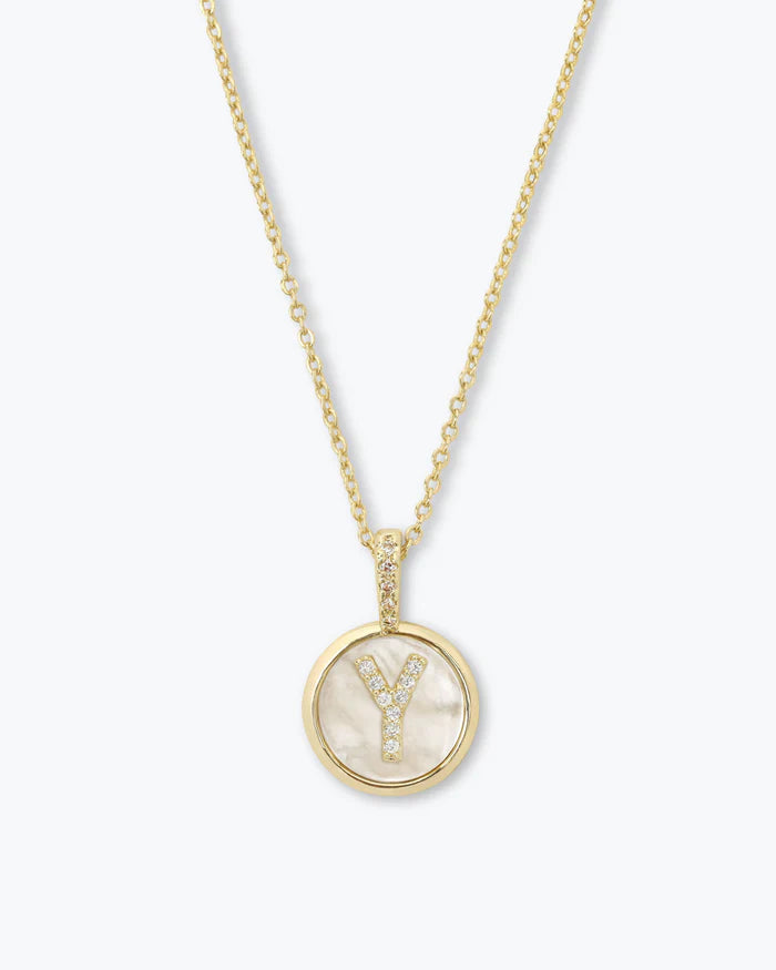 Baby Love Letters Medallion Necklace
