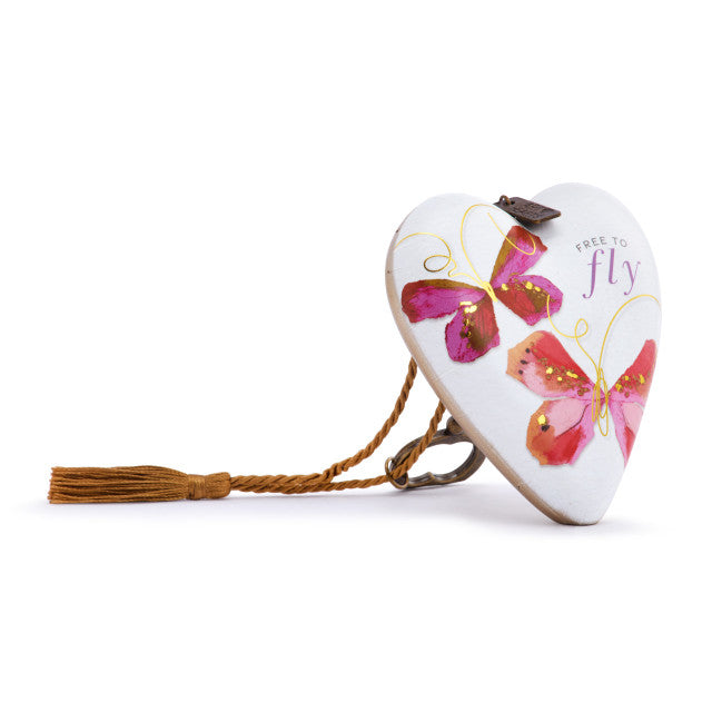 Free to Fly Butterfly Art Heart