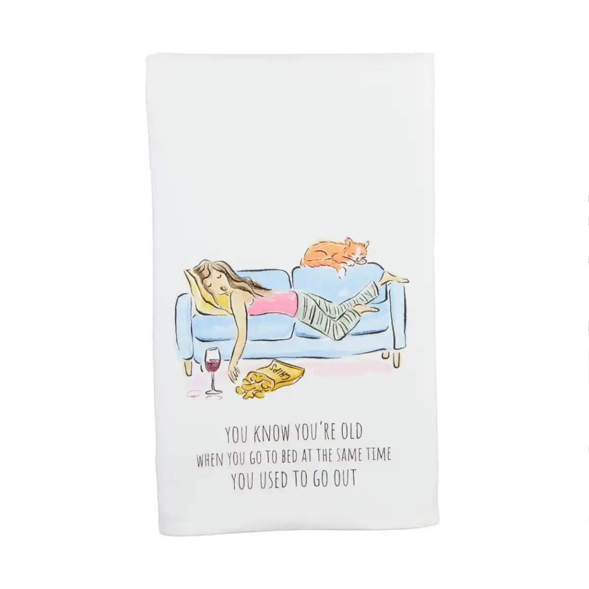 Go Out Funny Birthday Towel