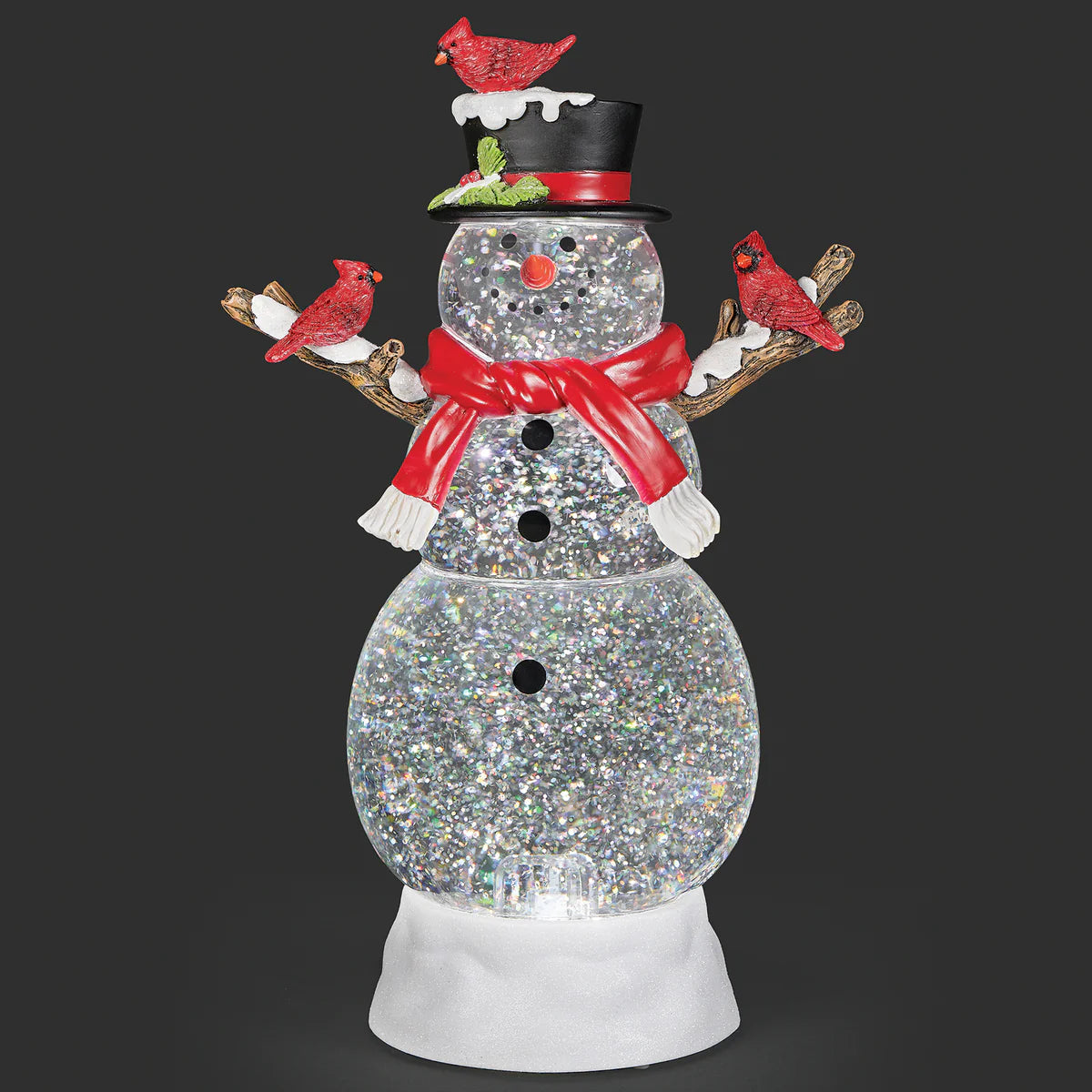 Lighted Swirl Snowman