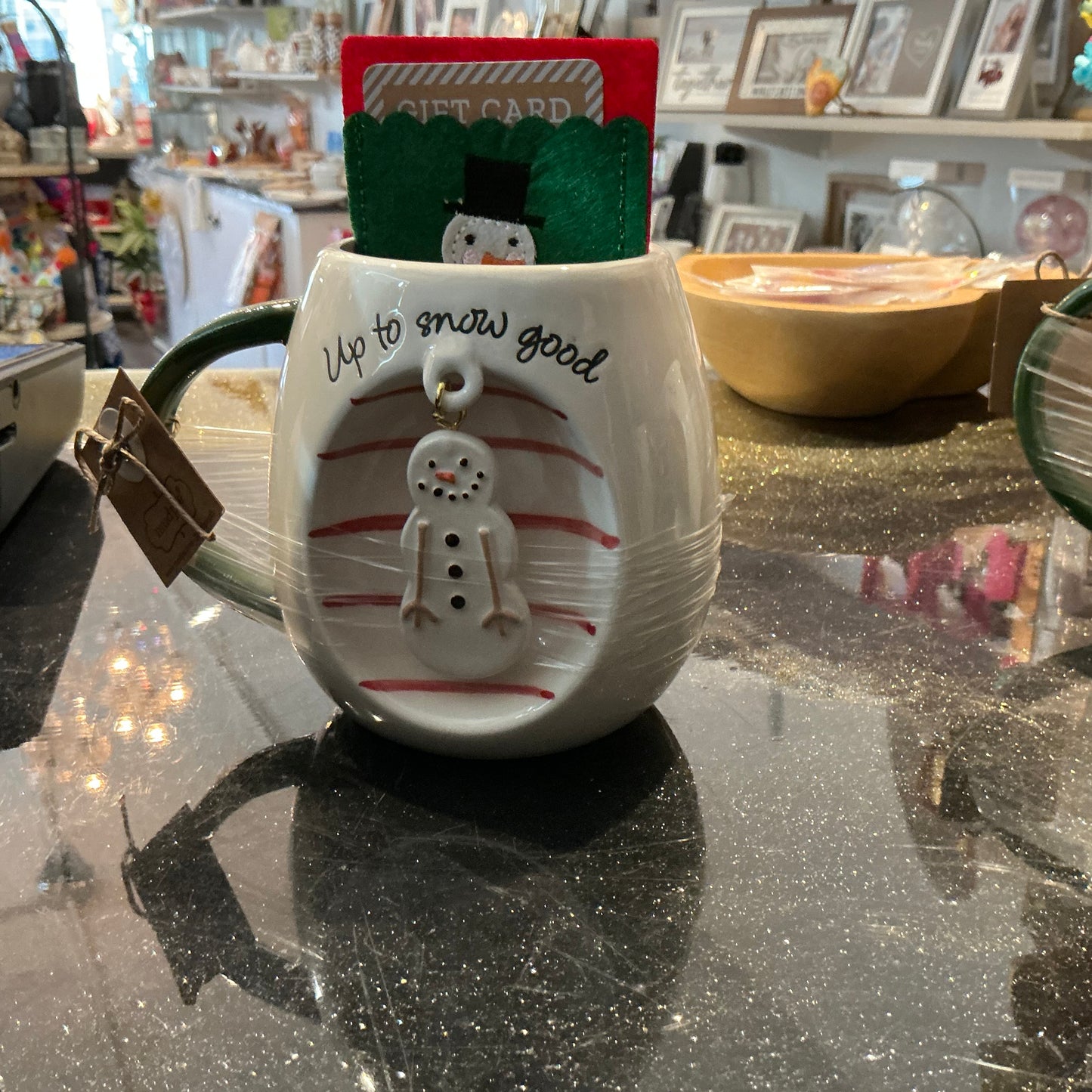 Charm mugs/ with gift card holder