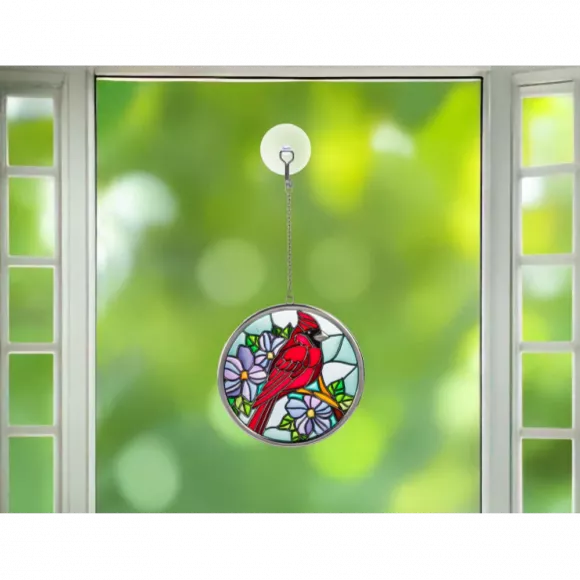 Cardinal stained glass by Ganz