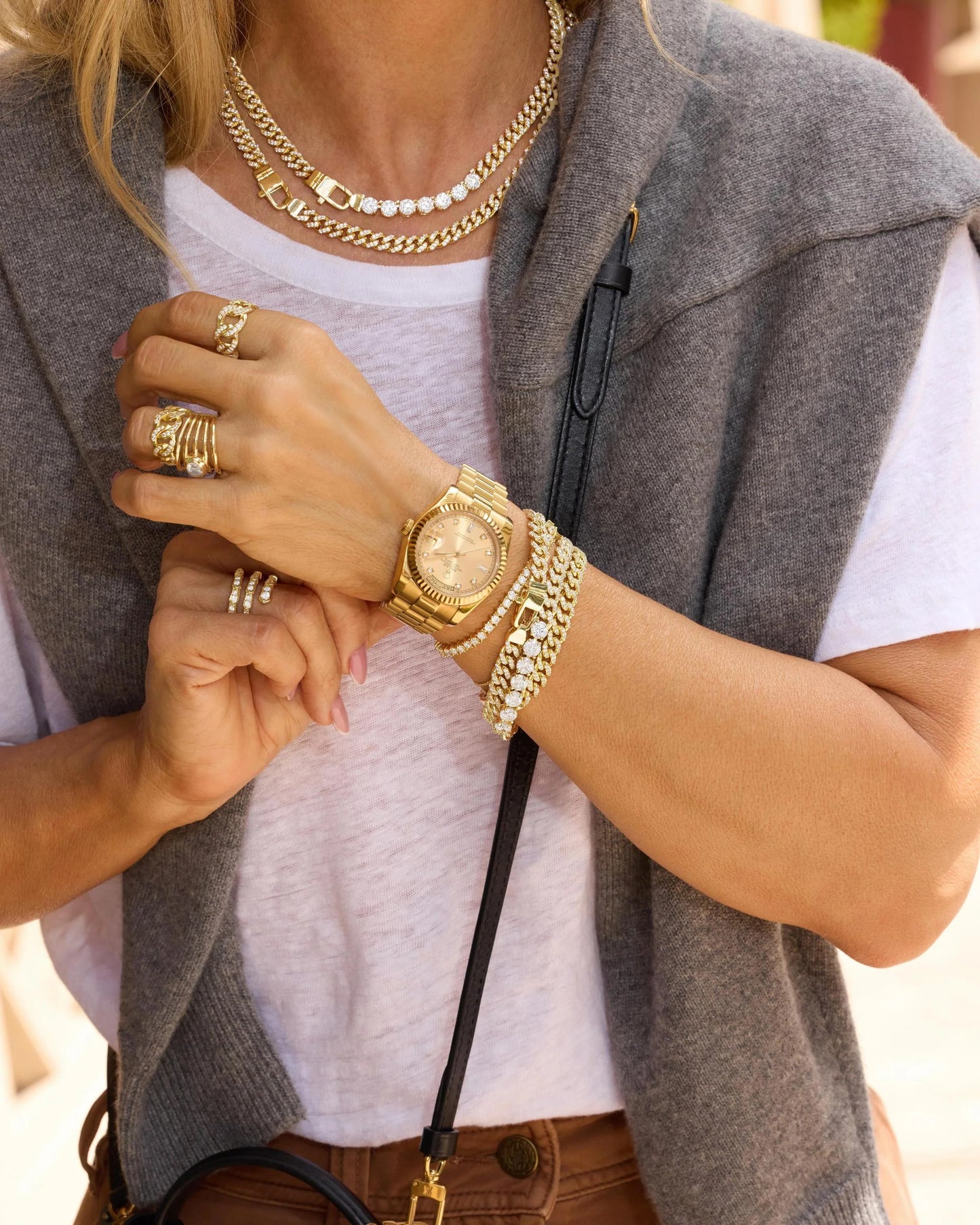 Graduated Pavé Julian Ring