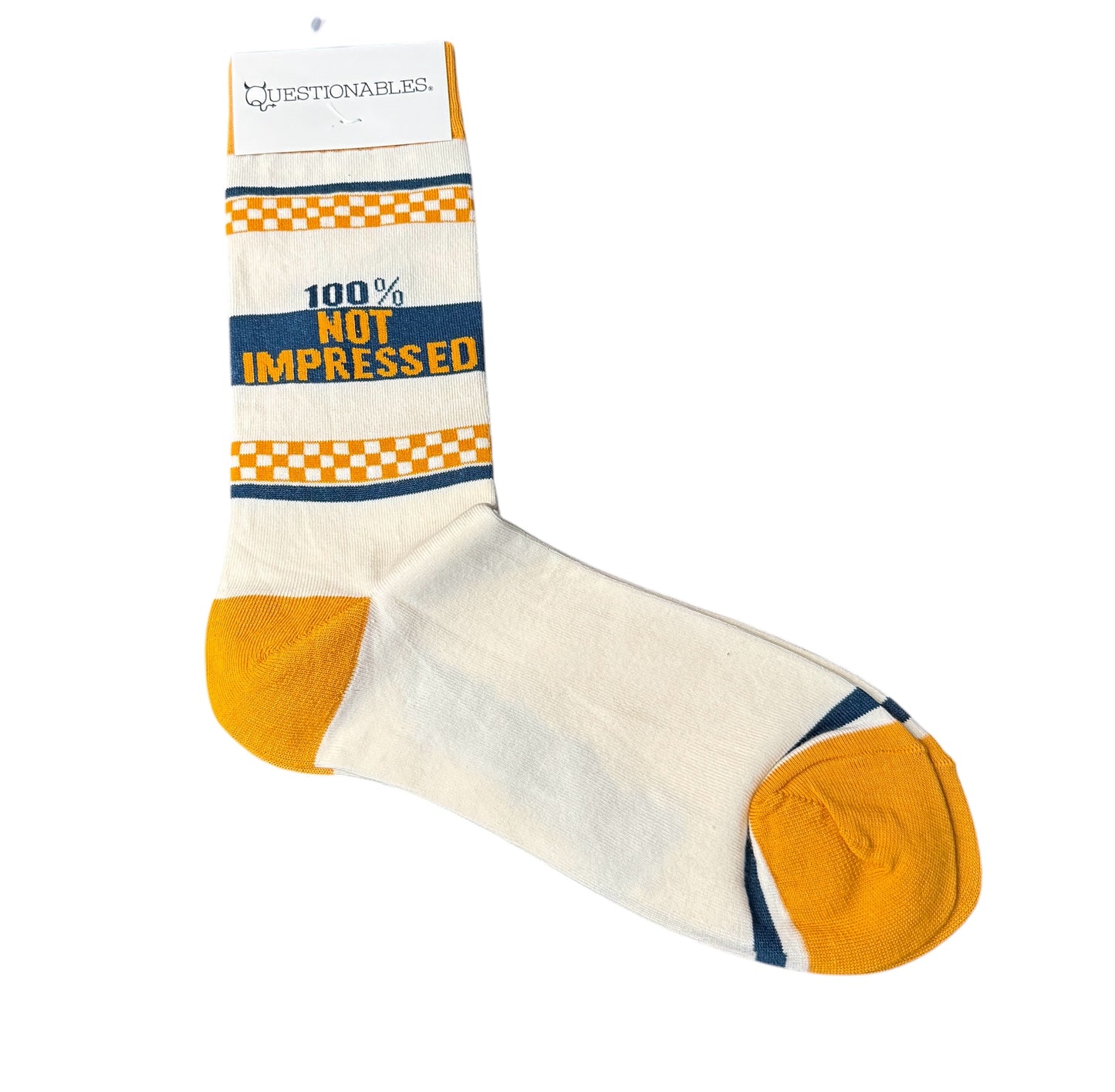 Funny Socks 100% NOT IMPRESSED