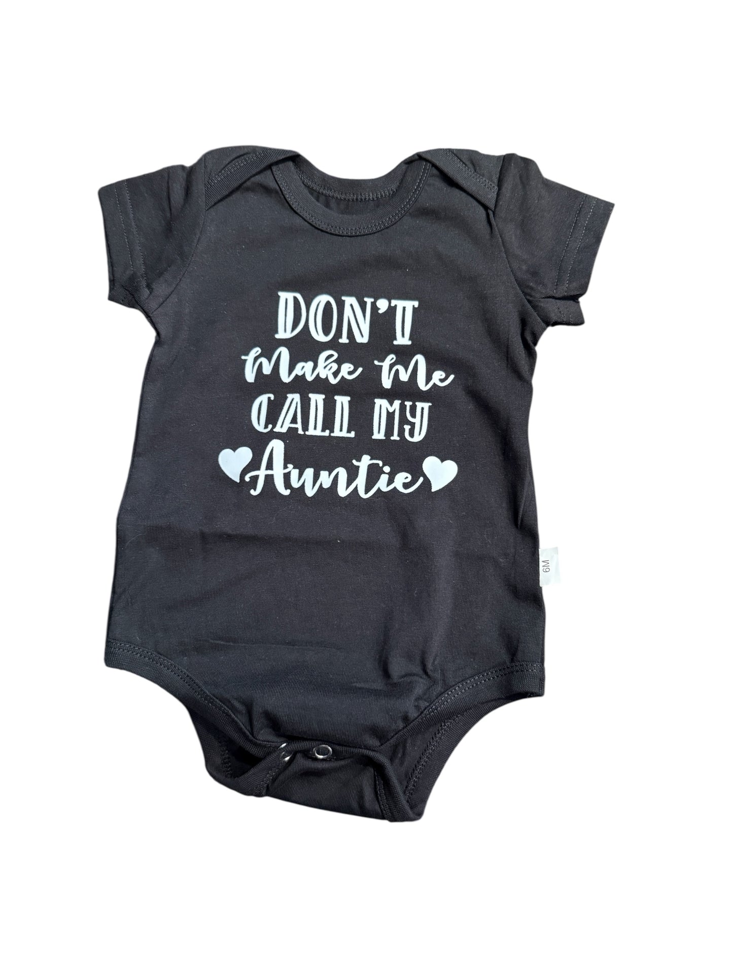 Don't make me call my Auntie onesie