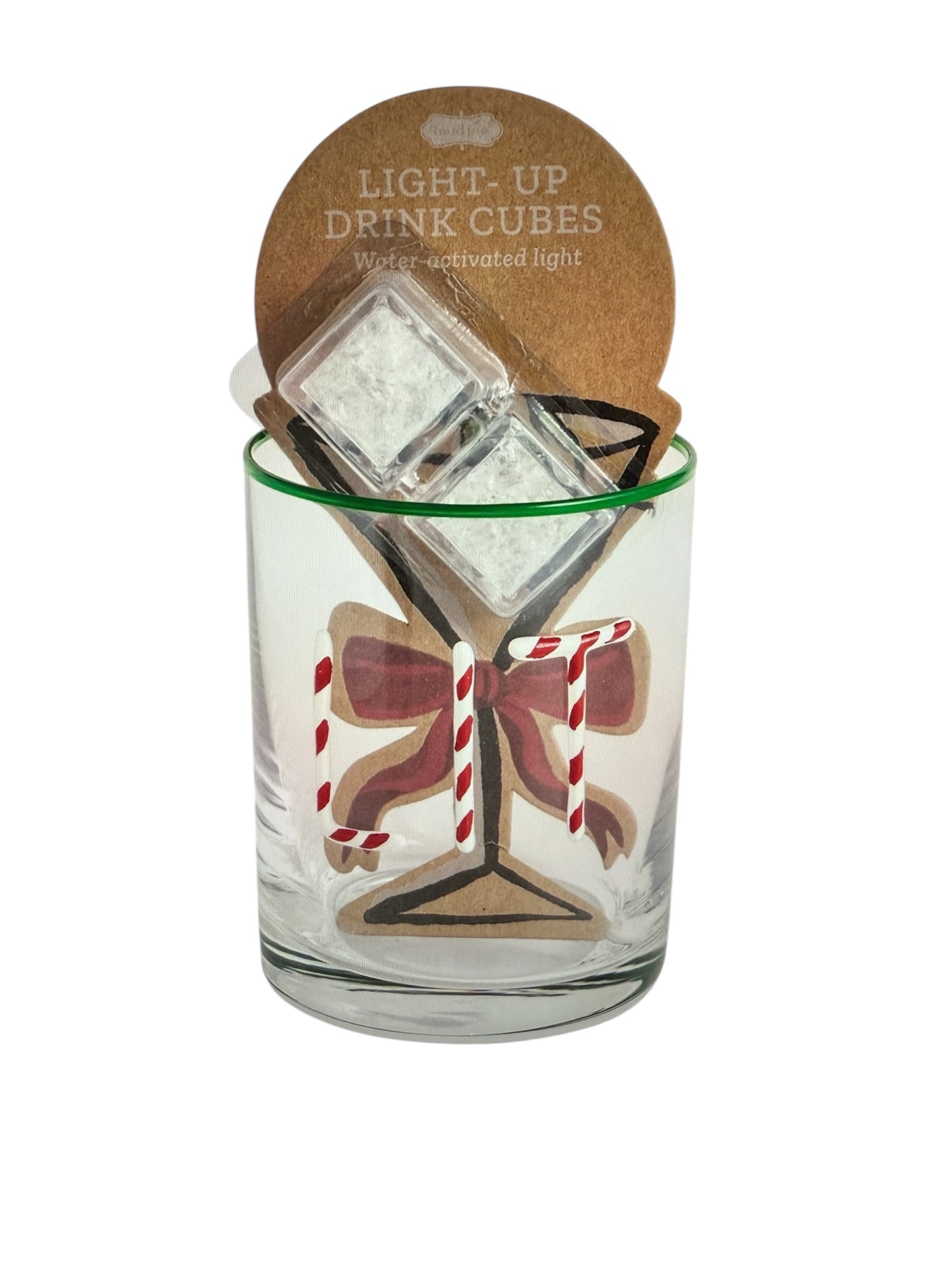 Lit Glass & Light-Up Drink Cube Set