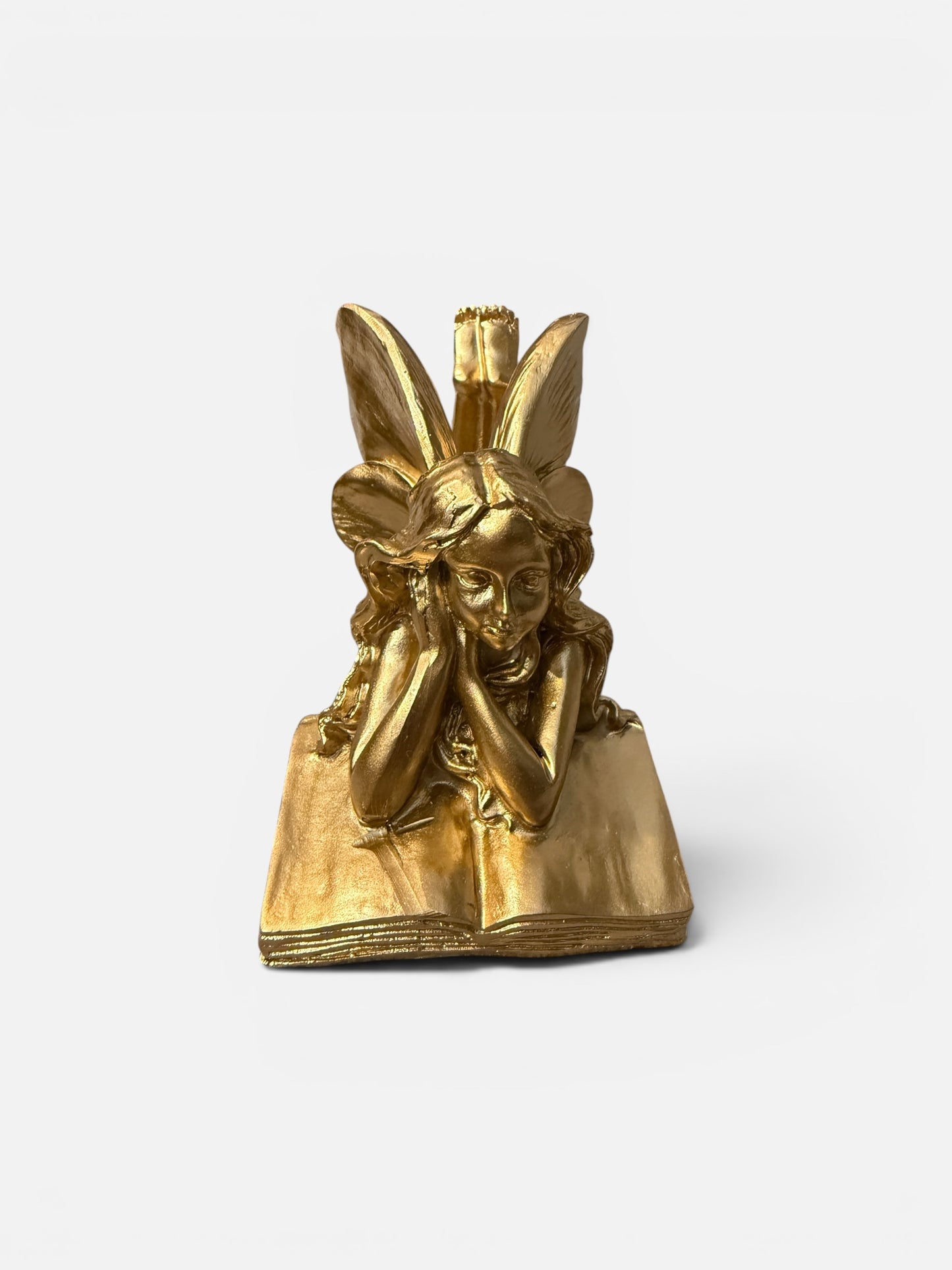 Gold Fairy on a book Sitter