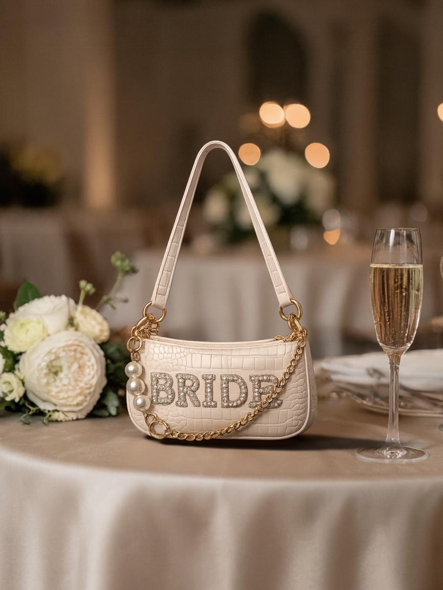Bride pearl bag