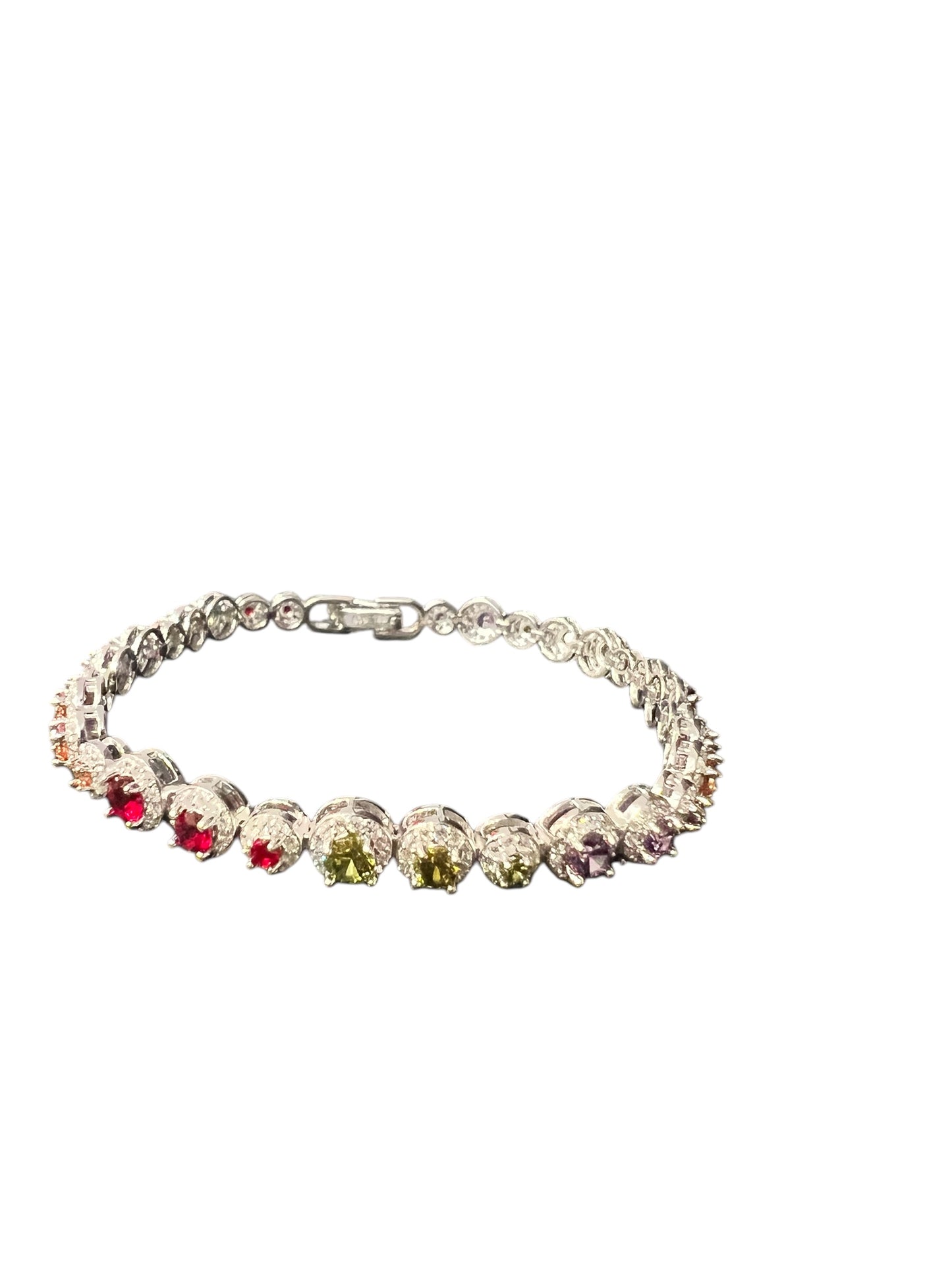 Tennis Bracelet with round Rhinestones