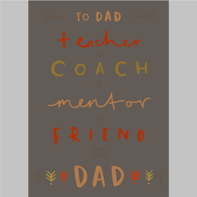 To Dad Birthday Greeting Card