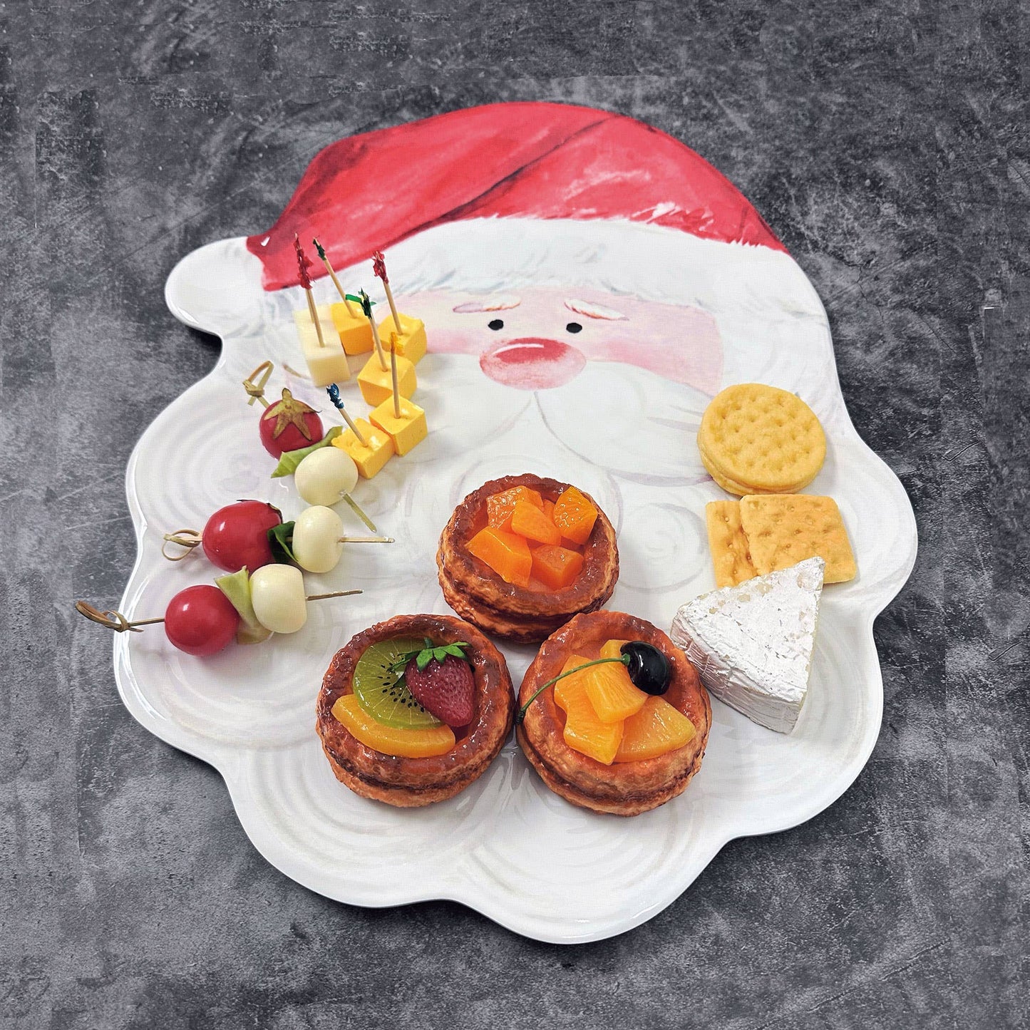 Santa Claus 19 Inch Melamine Serving Platter