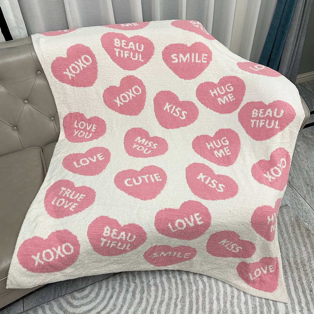 Heart Luxury Soft Throw Blankets