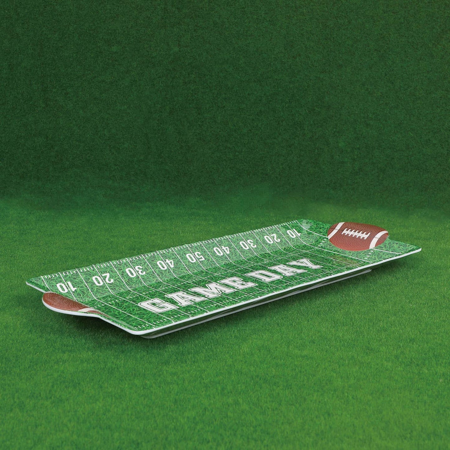 Football-Themed 16" Melamine Rectangle Tray