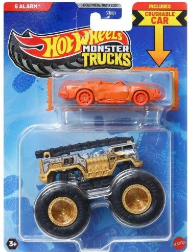 Mattel Hot Wheels Monster Truck 1:64 with Crushable Car