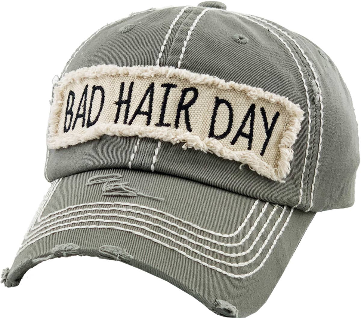 Bad Hair Day Washed Vintage Ball Cap
