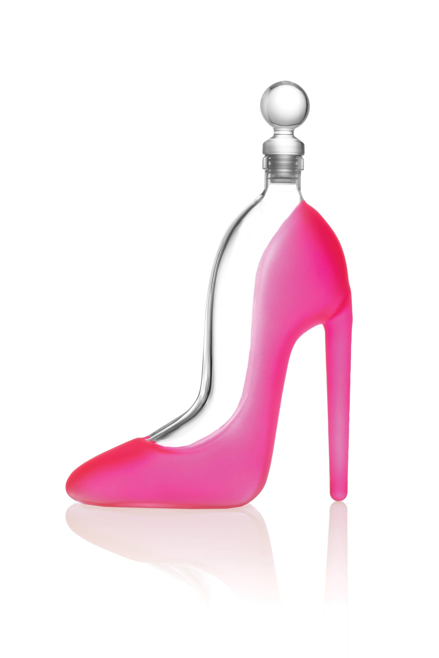 Runway Pink High Heel Decanter -