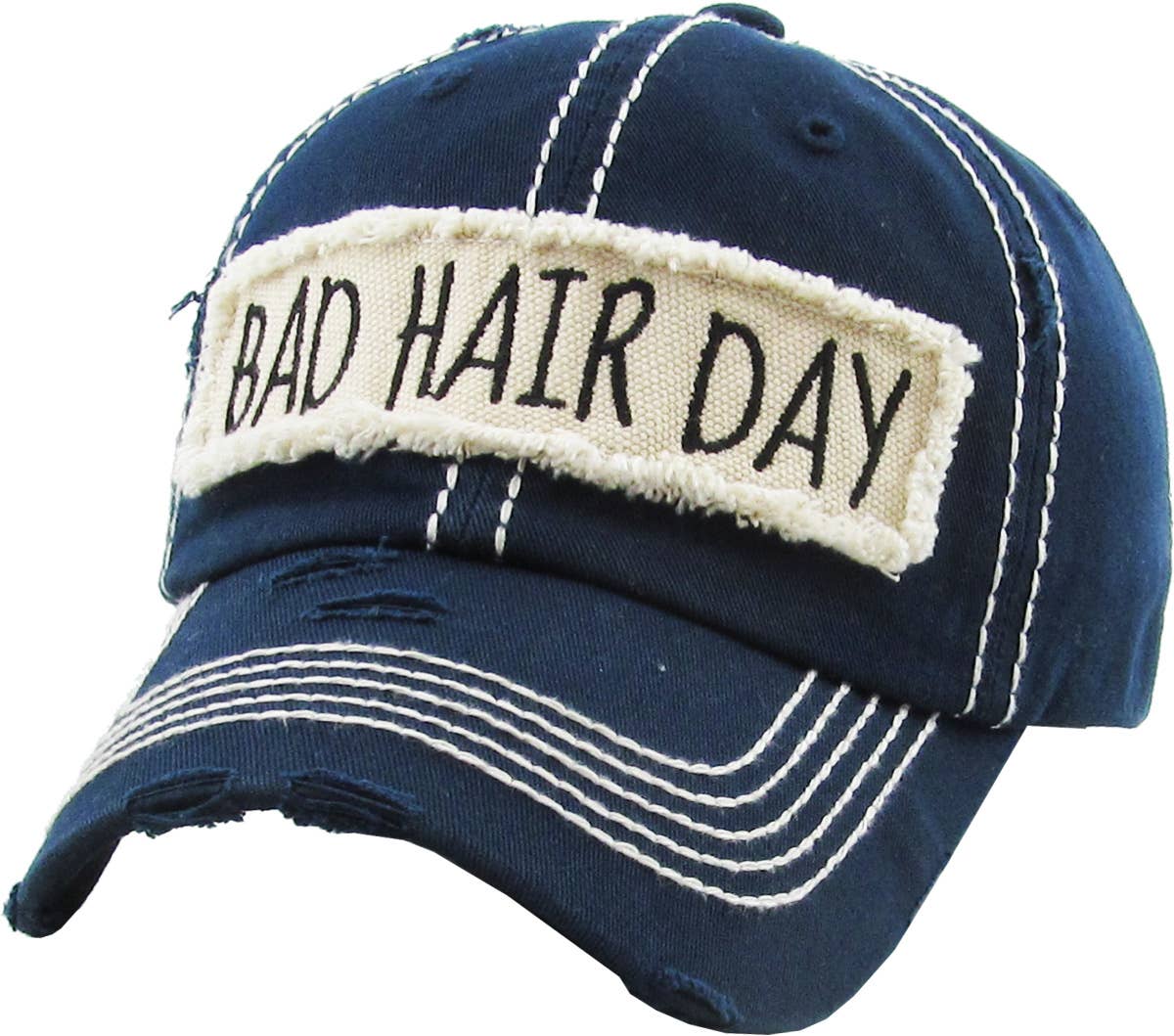 Bad Hair Day Washed Vintage Ball Cap