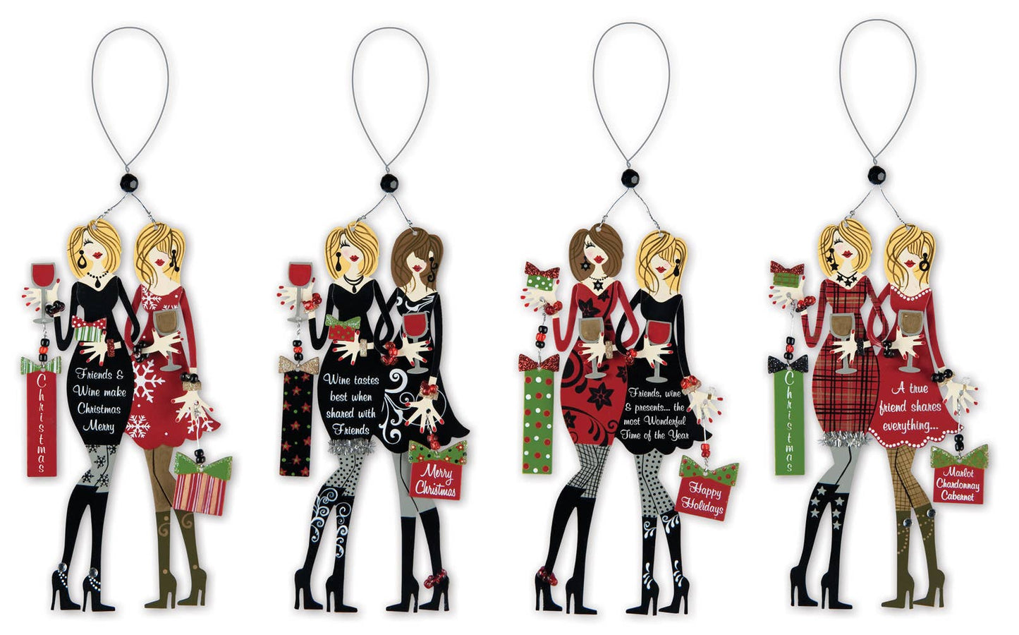 Wine Charm and Magnet 4 ASST