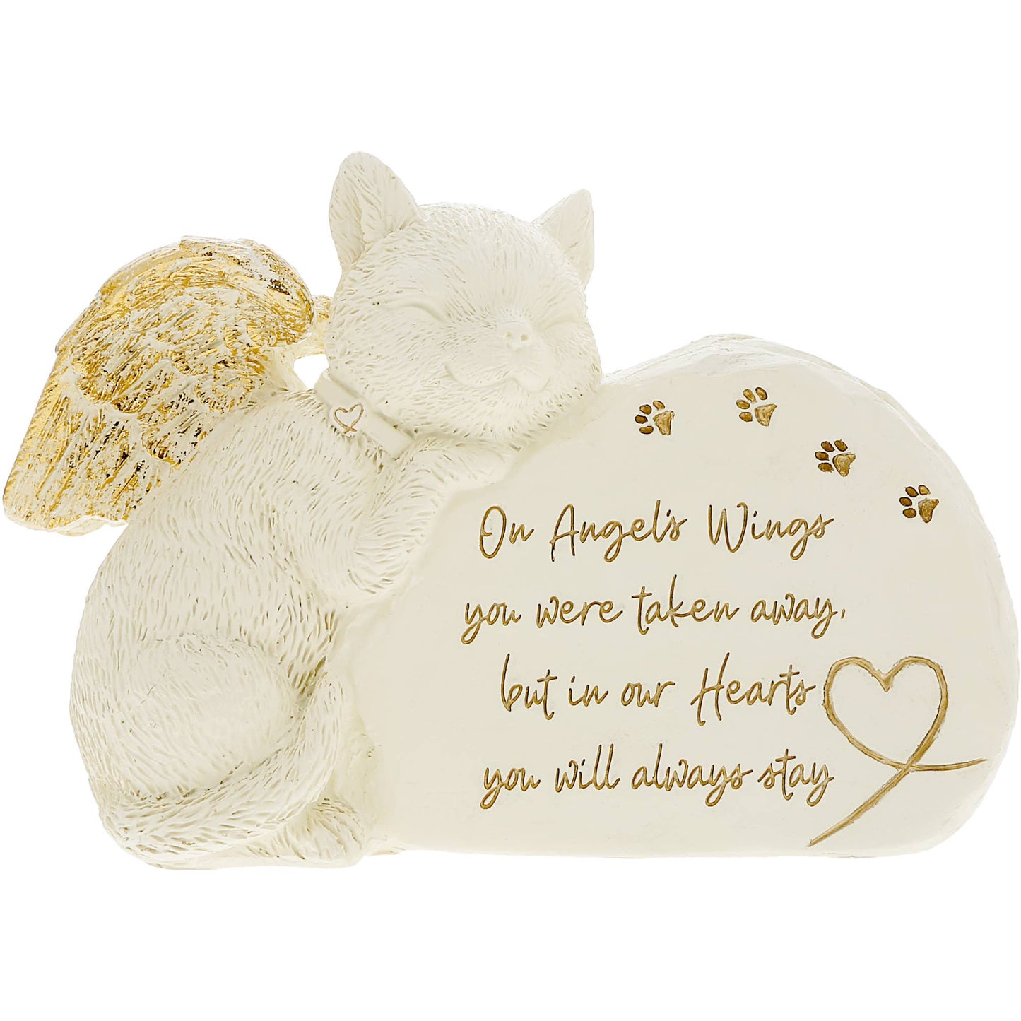 Cat Angel - 7.5" x 5" Pet Memorial Stone